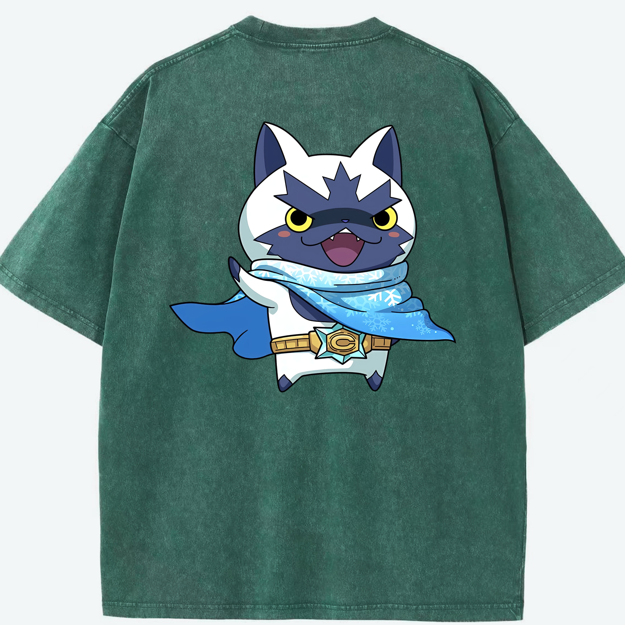 （画像用） 妖怪ウォッチ Yo-kai Watch 綿100% ヴィンテージ風 半袖Tシャツ（背面プリント）